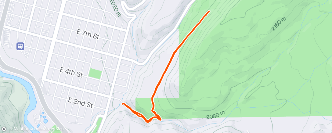 Map of the activity, Race WU