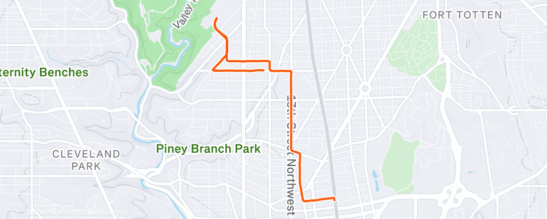 Map of the activity, To the park and then yoga