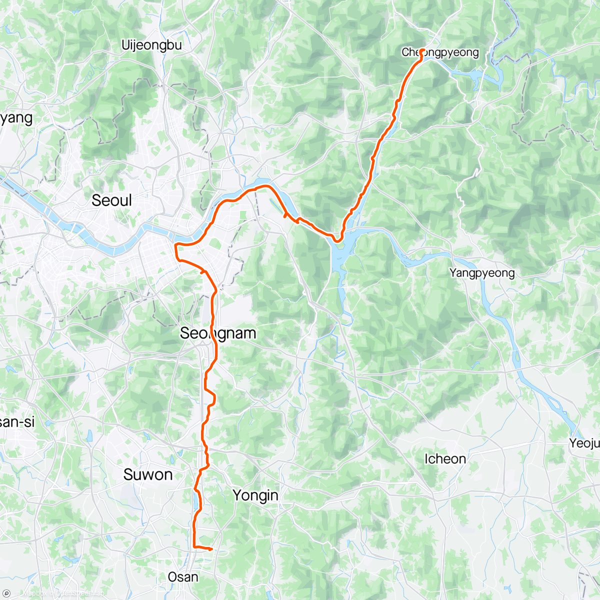 Map of the activity, Back home