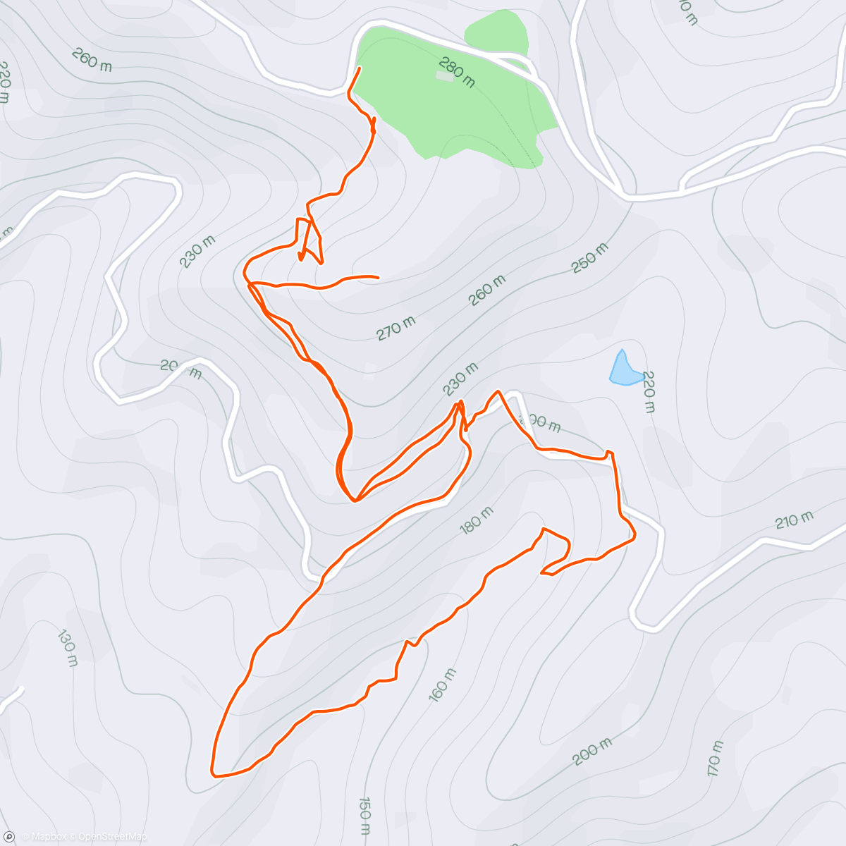 Map of the activity, 裏山散歩