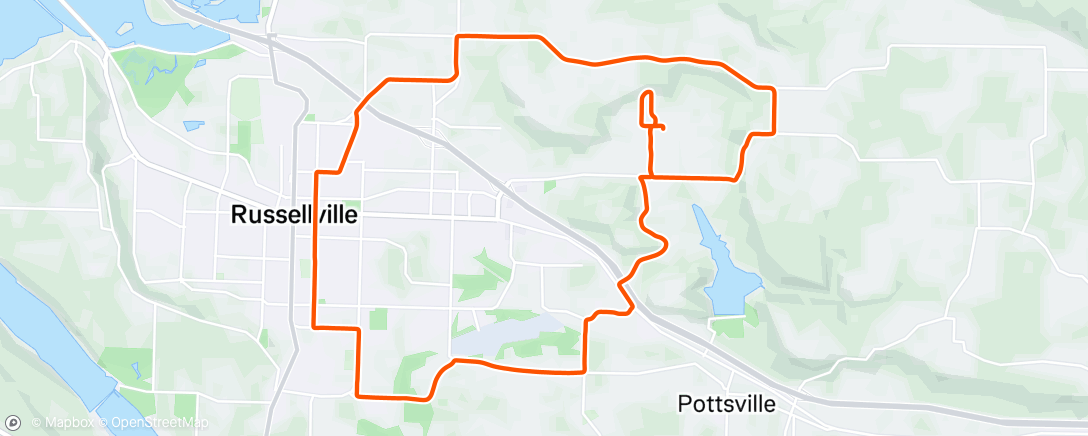 Map of the activity, Road Ride 08/06/2025