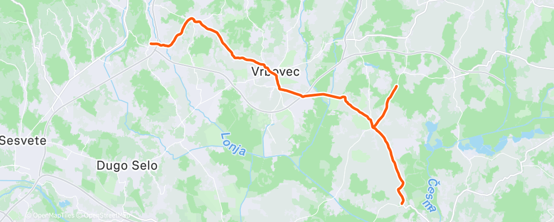 Карта физической активности (Lunch Ride)