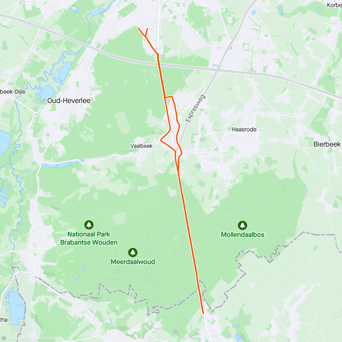 Map of the activity, 20240325 Afternoon Ride Leuven, Vlaanderen ⛅
