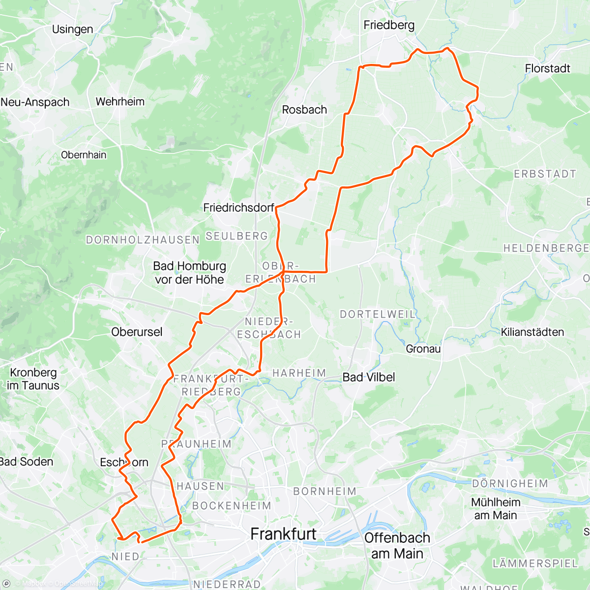 Map of the activity, Feiertagsrunde 🚴‍♂️🌤️