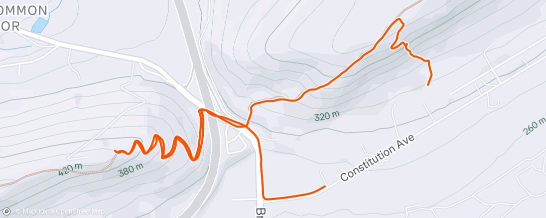 Map of the activity, couple hills with the jit 💎