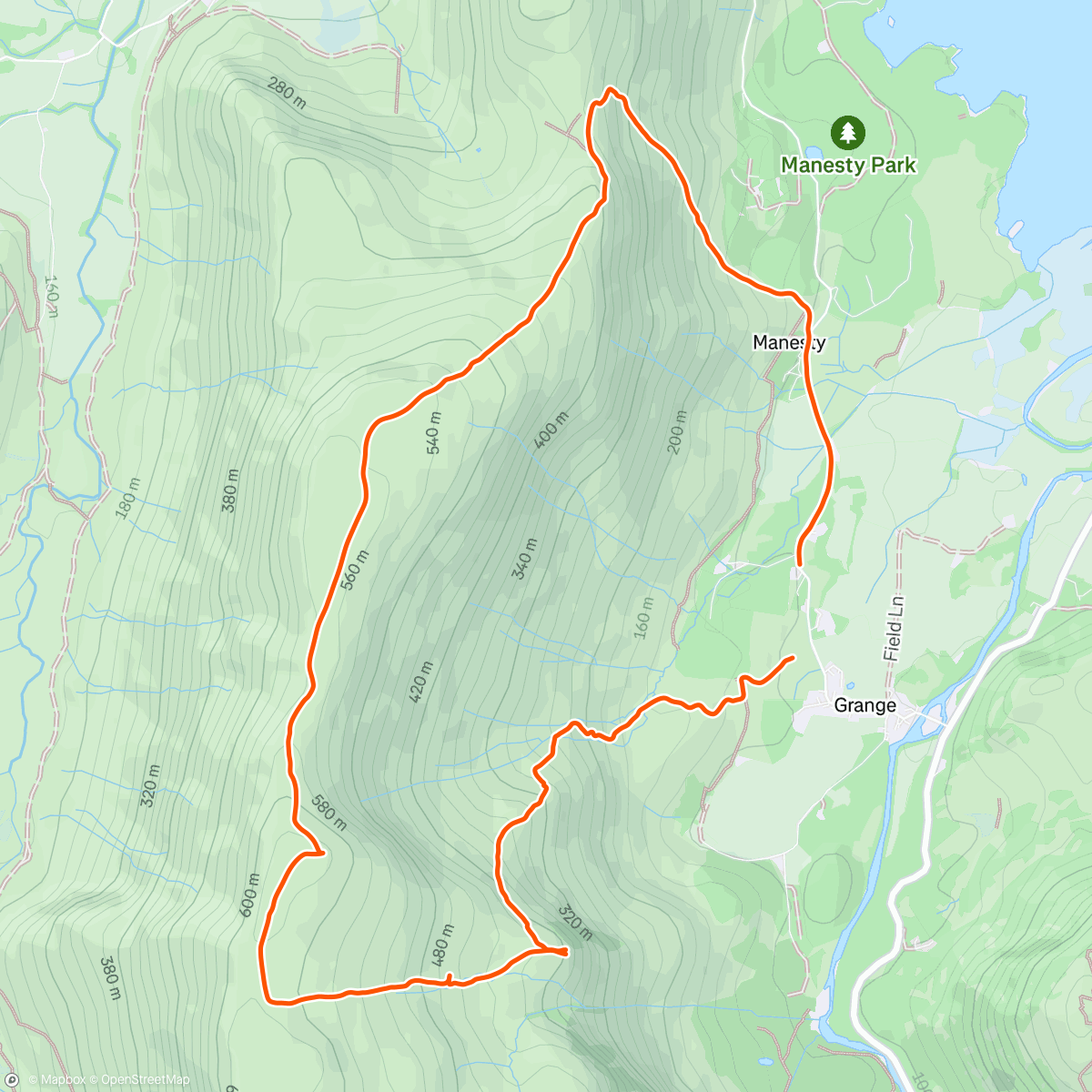 Map of the activity, Up for sunrise with Freya 😍