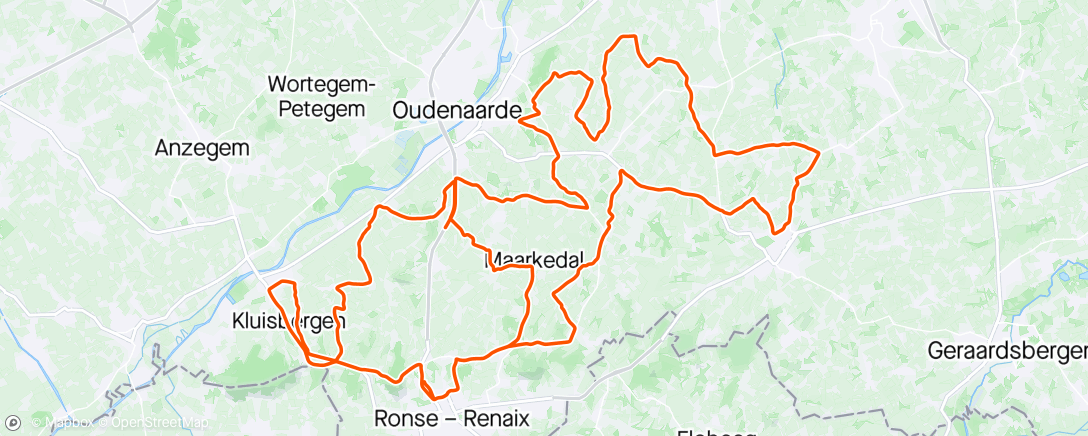 Map of the activity, Ronde recon