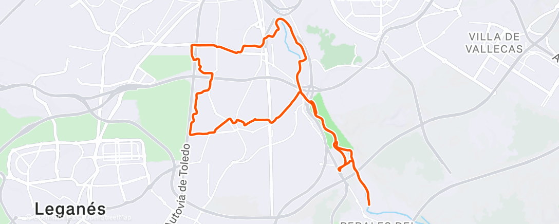 Map of the activity, Carril de chill 😅