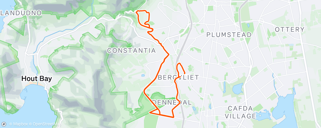 Map of the activity, Afternoon Ride