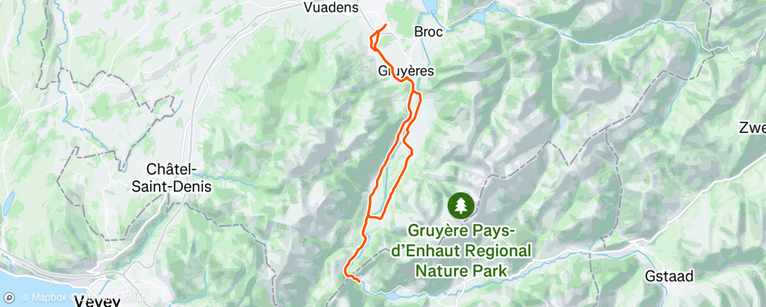 Map of the activity, Sortie vélo dans l'après-midi