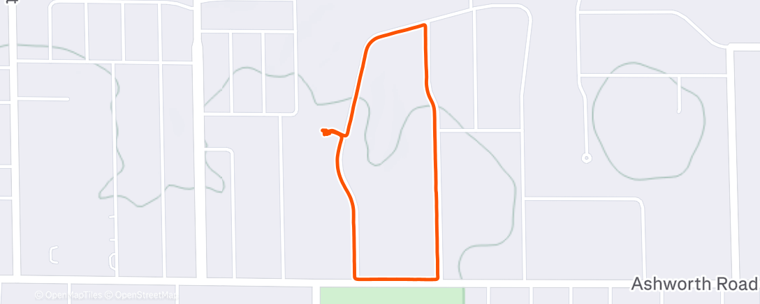 Map of the activity, Morning Walk