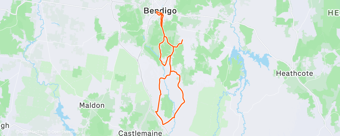 Map of the activity, Haven't seen a taily like that in a bit 💨