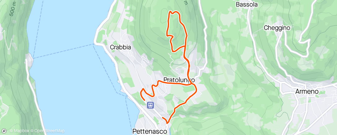 Map of the activity, Pettenasco - Monte Barro 🇮🇹🍕