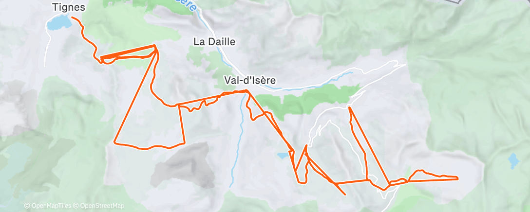 Карта физической активности (Morning Alpine Ski)