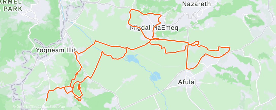 Map of the activity, Morning Ride