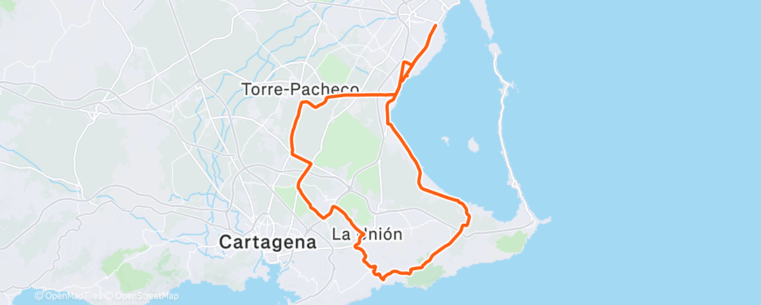 Карта физической активности (Bicicleta por la mañana)