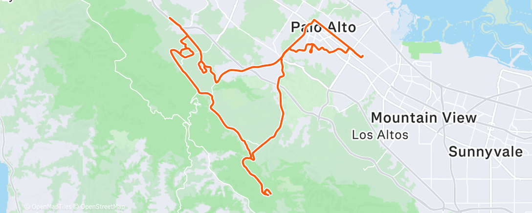 Карта физической активности (Lunch Ride)