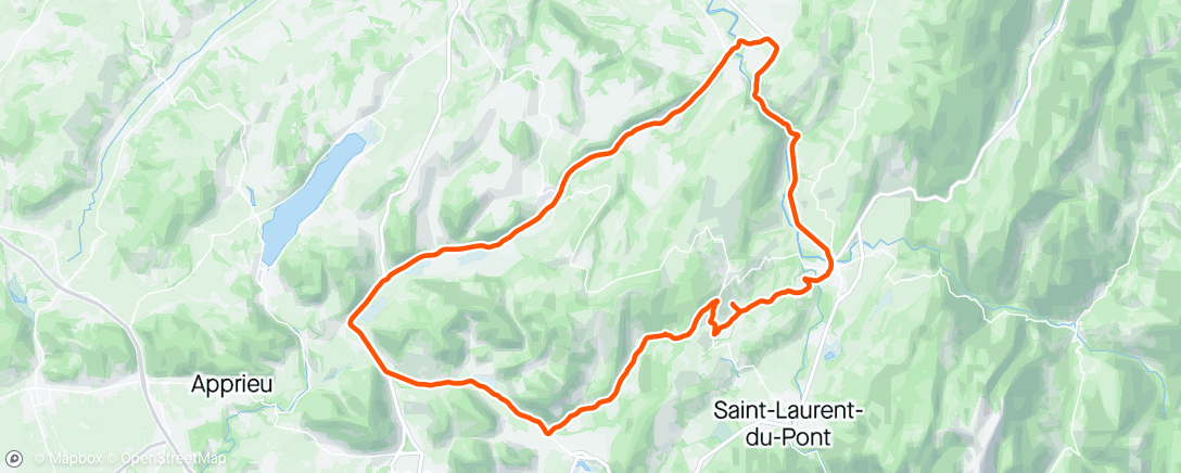 Mapa de la actividad, Tour de la Valdaine