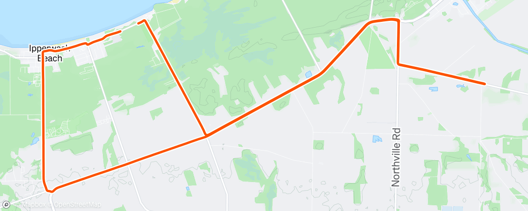 Map of the activity, Morning Ride