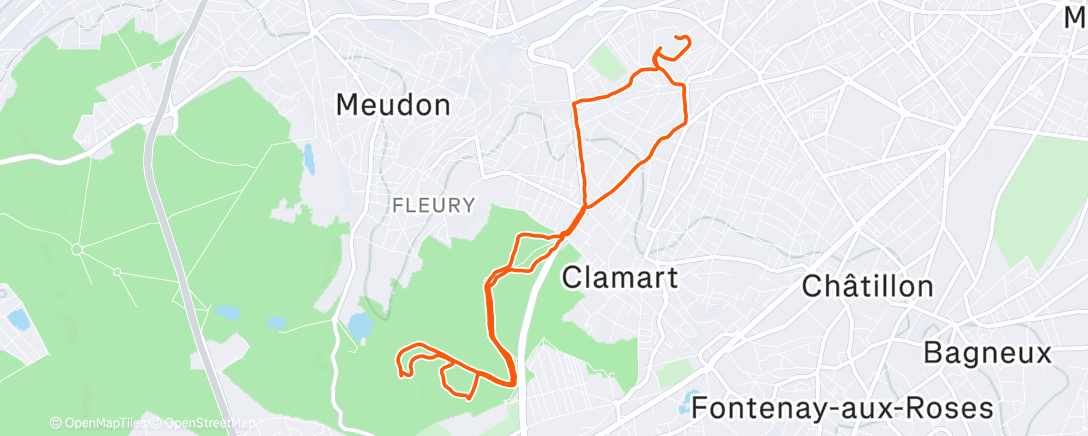 Карта физической активности (Sortie trail)