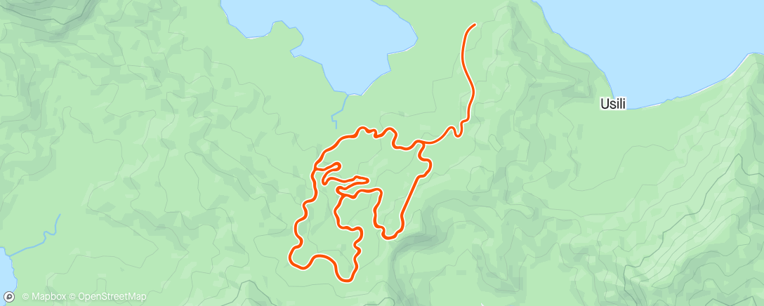 Map of the activity, Zwift - Race: STAGE 3 HISP MINITOUR GRAVEL MTB (E) on Serpentine 8 in Watopia