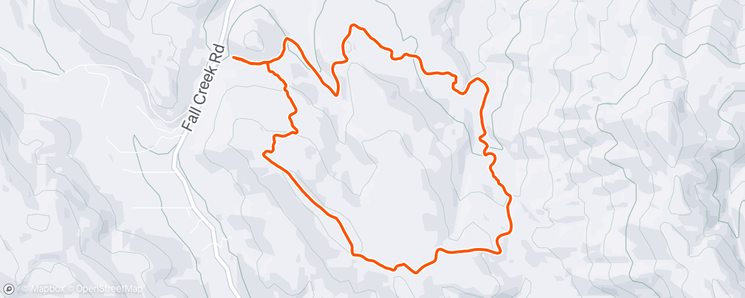 Map of the activity, Lunch Mountain Bike Ride