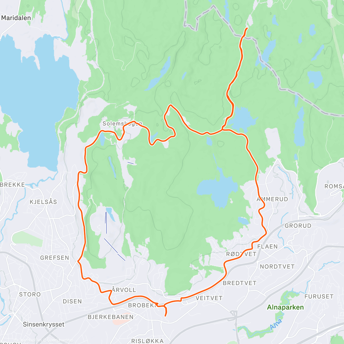 Map of the activity, Godt nyttår fra Lilloseter☀️