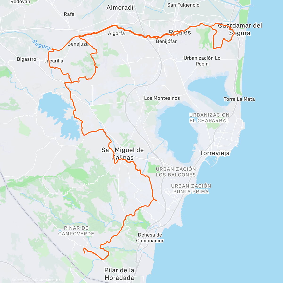 Map of the activity, Gravel 😎