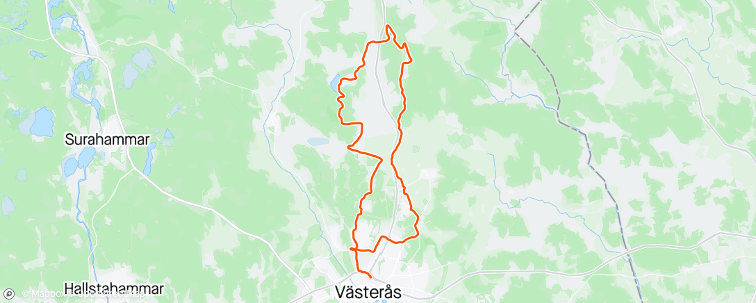 Map of the activity, VCK Snabb - Distanspass över Lånsta och Munga