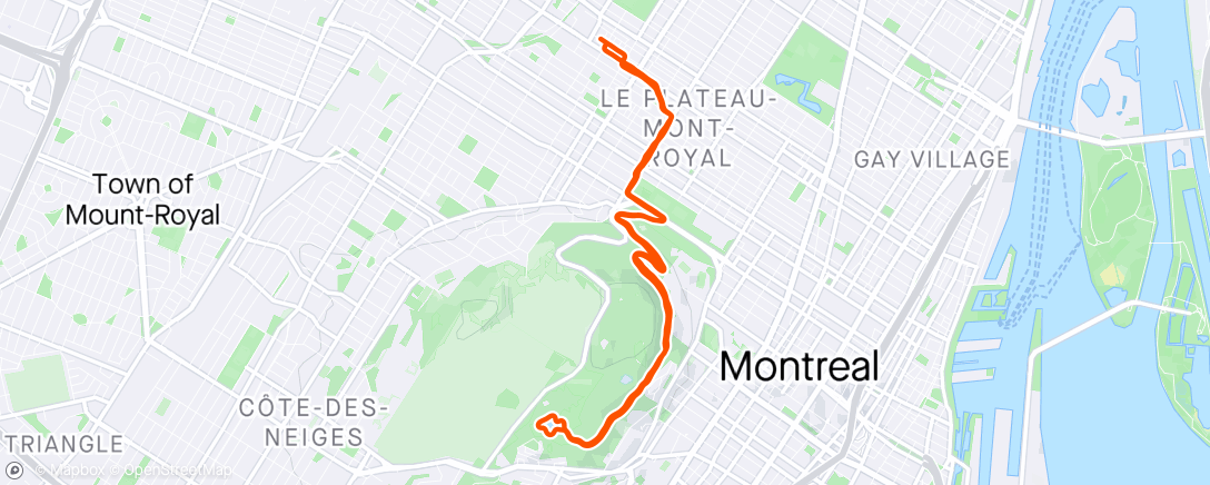 Map of the activity, Footing au soleil ☀️🧢