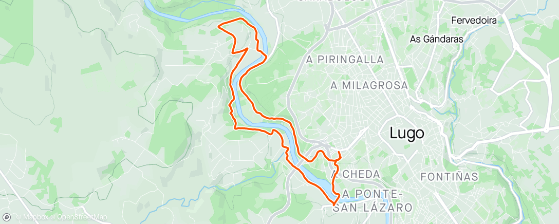 アクティビティ「Caminata de mañana」の地図