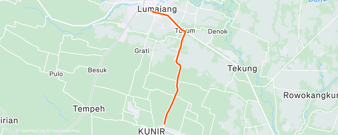 Map of the activity, Morning Ride