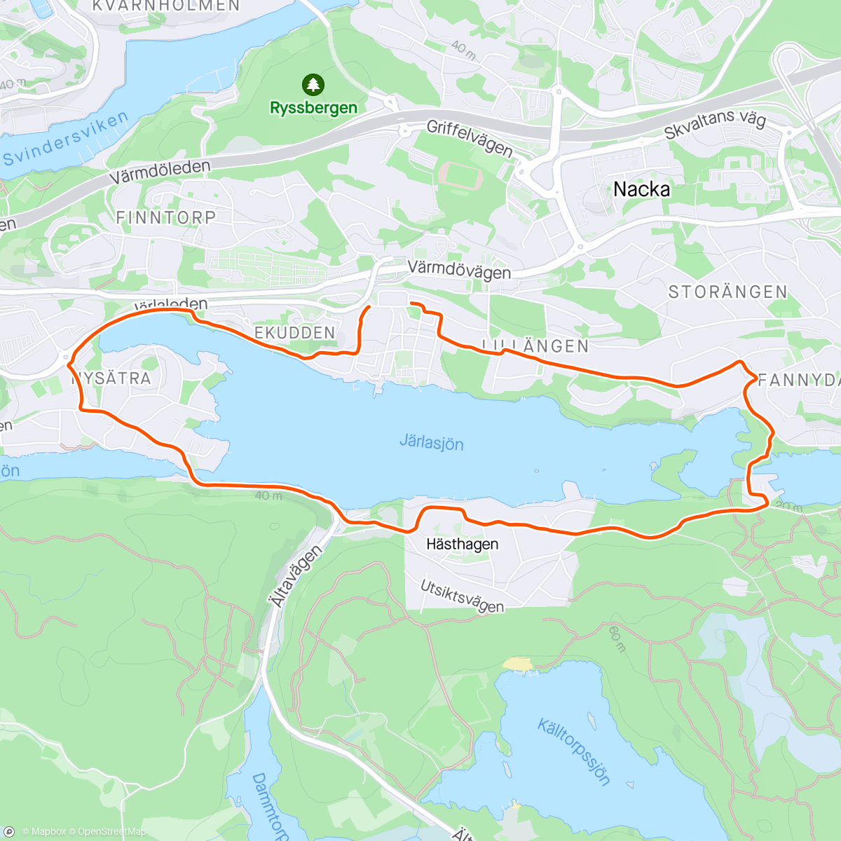 Map of the activity, Jag och lillen ❤️