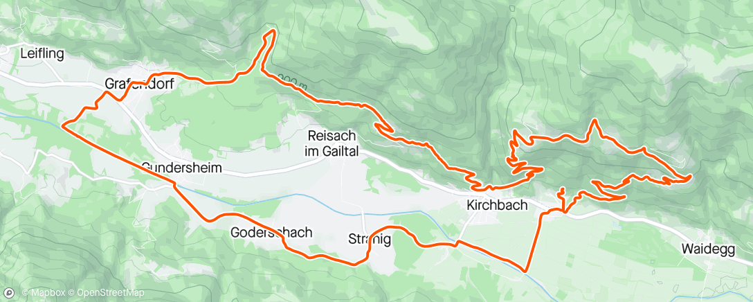 Map of the activity, Gailtalbike 🚵🏻‍♂️