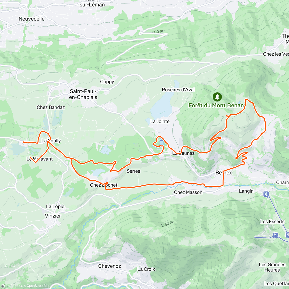 Map of the activity, first mountain bike ride!!