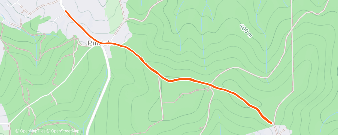 Map of the activity, Morning Walk