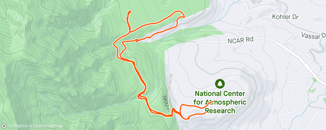 Map of the activity, First run since race & PT