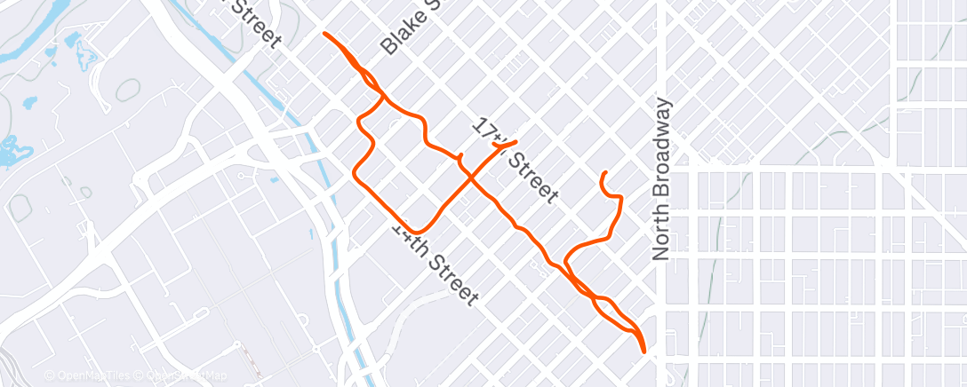 Map of the activity, Morning Walk