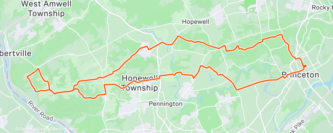 Map of the activity, Waved to PA!