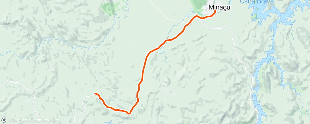 Map of the activity, Giro Speed Solo-- Povoado Campo Limpo.