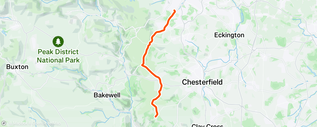 Map of the activity, Afternoon Ride