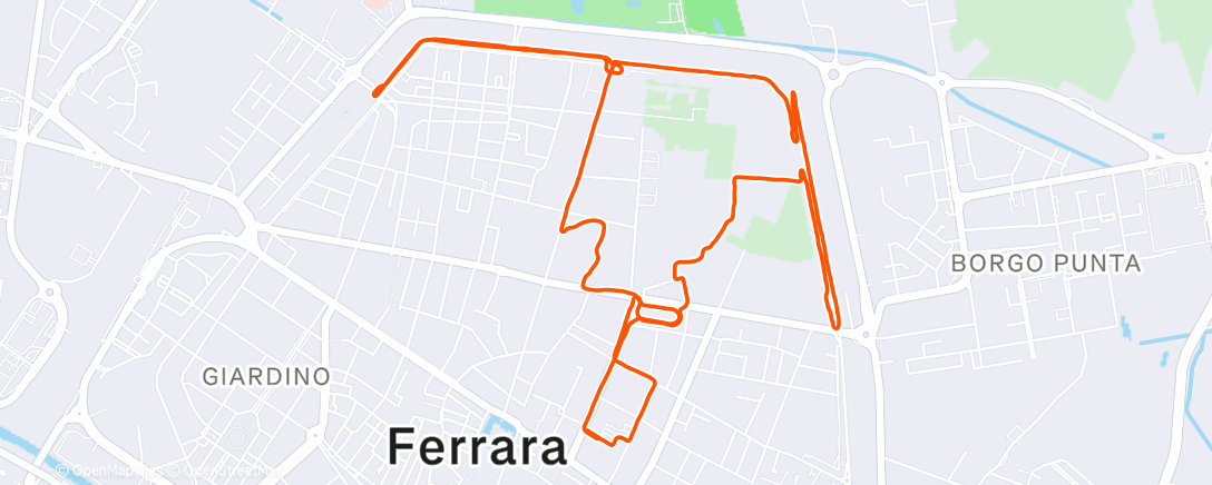 Map of the activity, Lunch Run