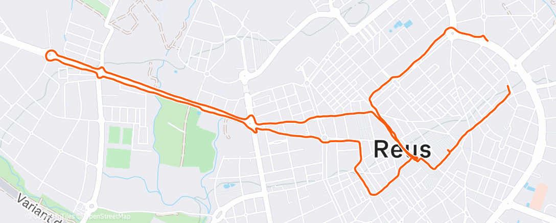 Map of the activity, Evening  Run. Antes de la Cena de Navidad 🎉