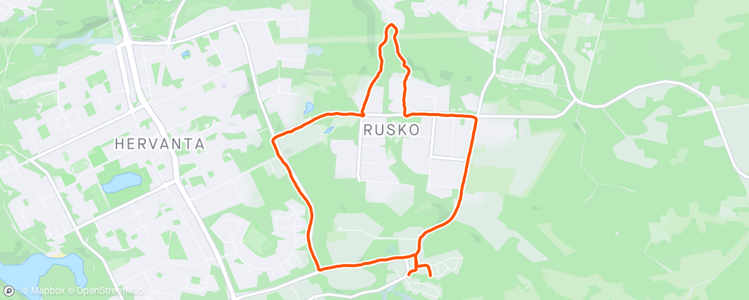 Map of the activity, Rusko