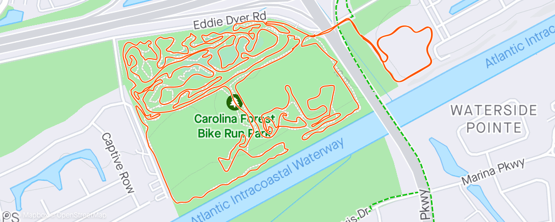 Map of the activity, Ladies Group Ride