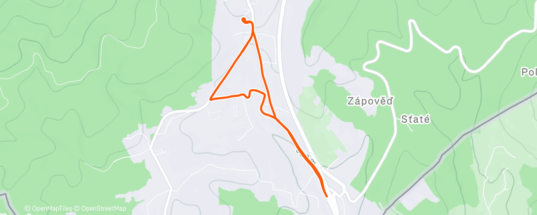 Map of the activity, Afternoon Walk