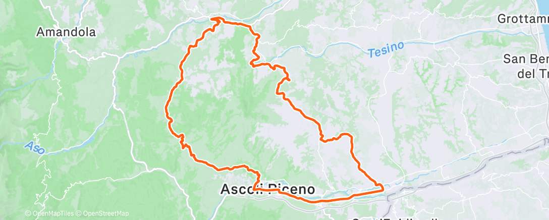 Map of the activity, Morning Ride