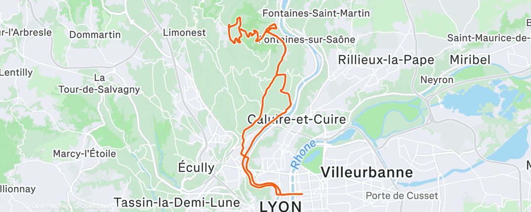 Mappa dell'attività Sortie vélo le midi
