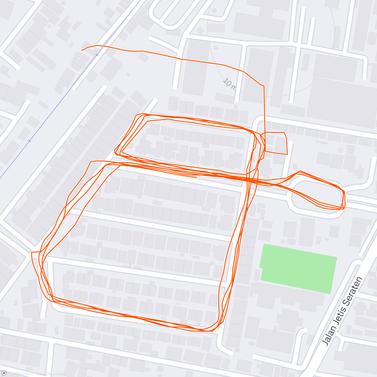 Map of the activity, Morning Run