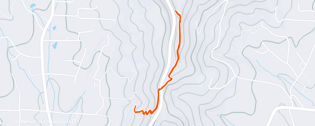 Map of the activity, Afternoon Hike
